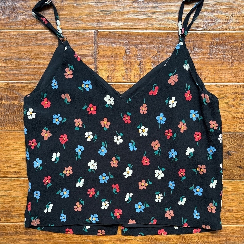 Madewell Button-Down Cami in Pressed Flowers Floral Camisole, size 4 - Picture 6 of 7